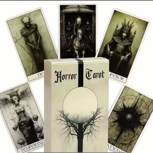 Horror Tarot Card Deck - Black and White